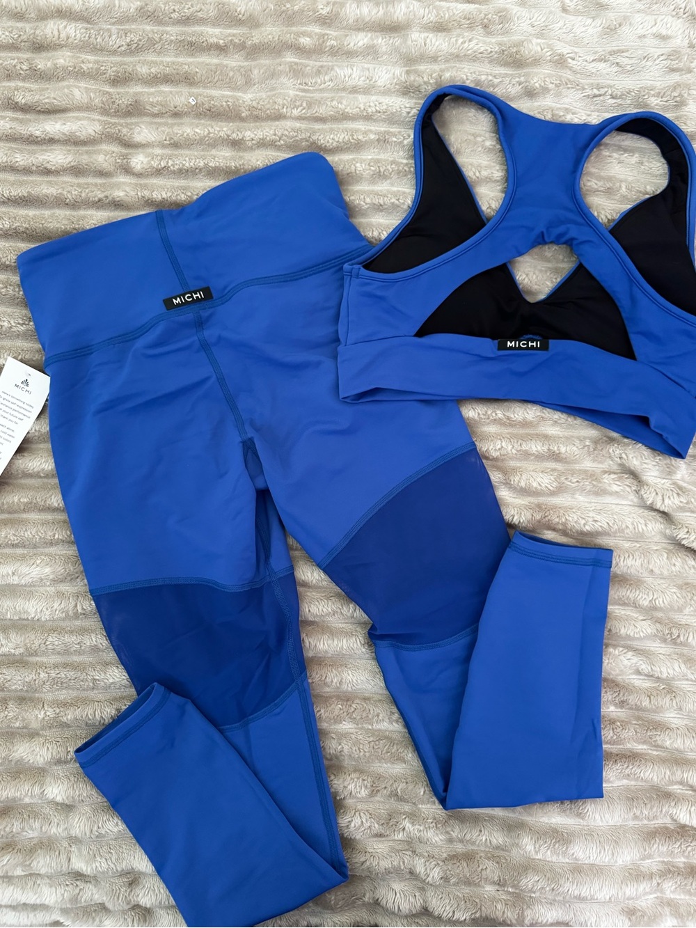 MICHI Royal Blue Two-Piece Active Set